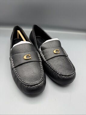 Coach Sculpted C Leather Classic Loafer Flats